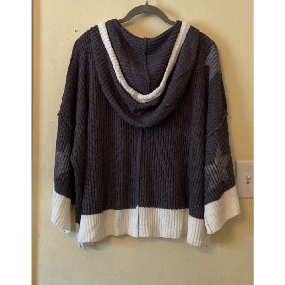 POL cardigan sweater jacket zip up POL sweater NWOT oversized size medium star - Picture 6 of 6